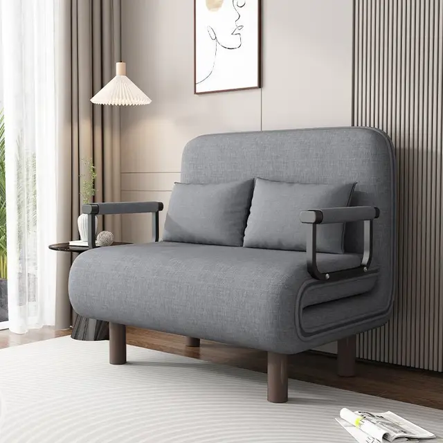 Modern folding sofa bed apartment small apartment simple single and double folding sofa with armrest