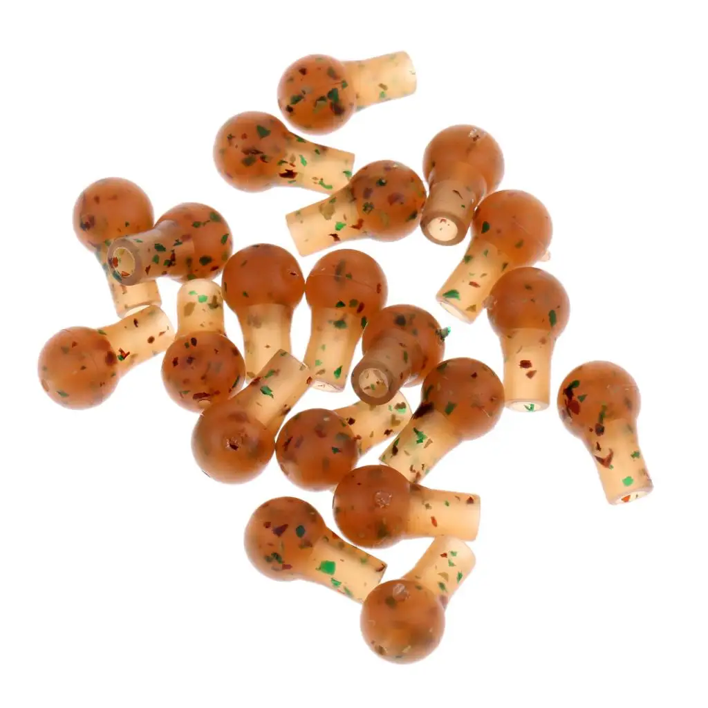 

20pcs Rubber Fishing Buffer Beads Knot Protector Carp Fishing Tackle
