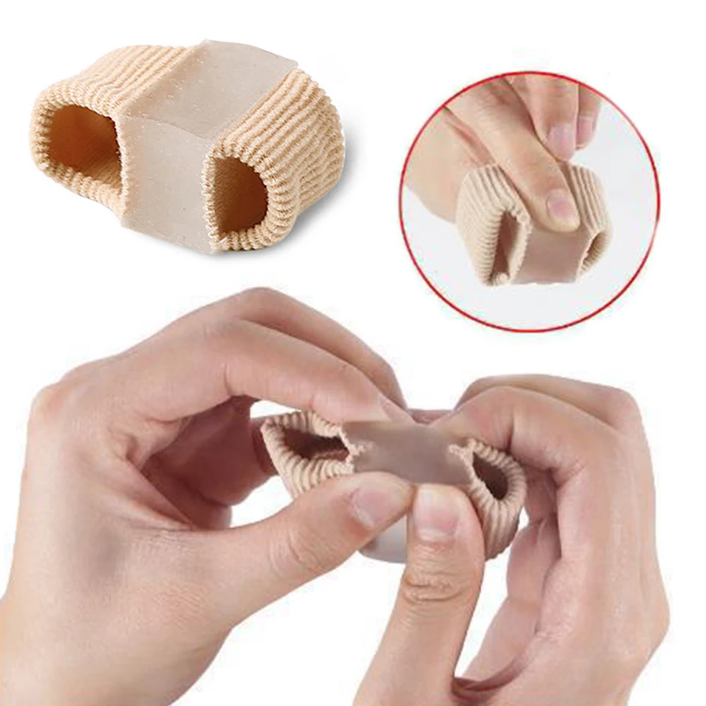 Toe Separators Toe Corrector Toe Spreader Finger Toe Separator Toe Straightener Gel Pad Elastic Reusable Bunion Corrector For Women Foot Care 1pcs