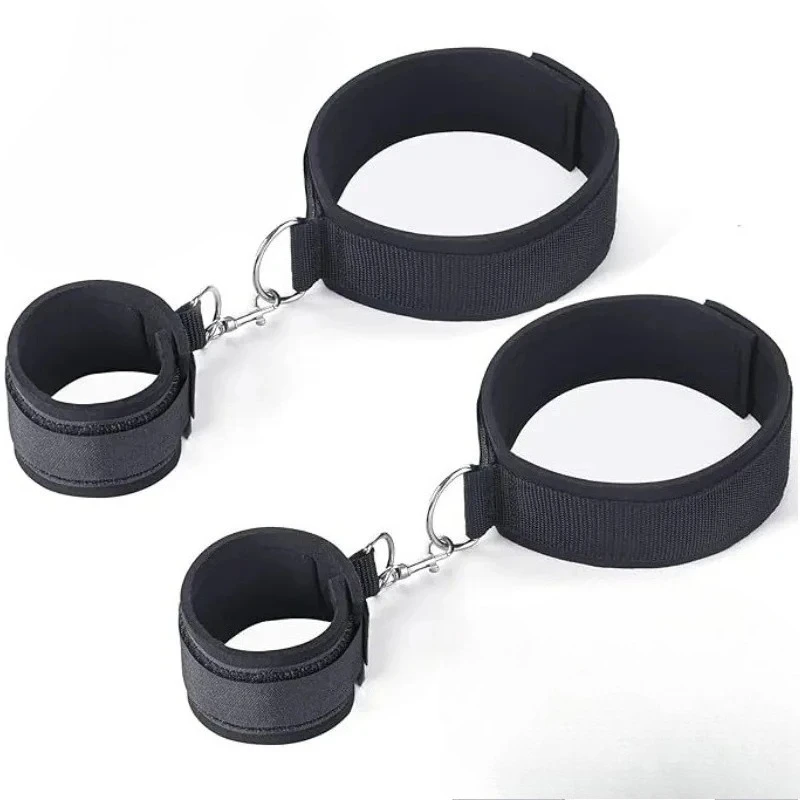 Adjustable Adult SM Hand And Leg Straps Restraints for Couples BDSM Sex Toys for Men Women Erotic Games Restraints Bondgae