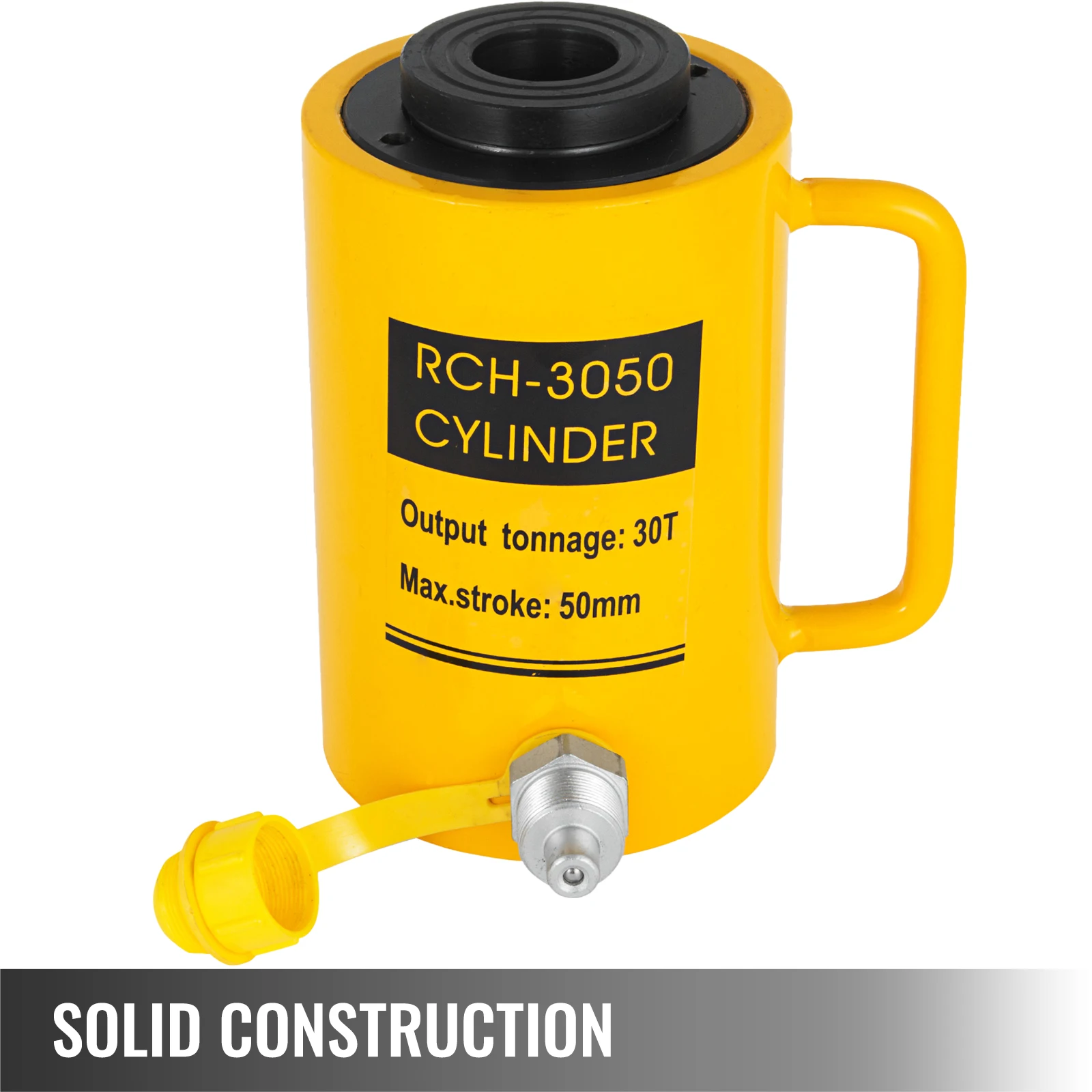 VEVOR 20T/30T/60T Hollow Plunger Hydraulic Cylinder Jack Single Acting Ram Cylinder 100mm Heavy Duty Lifting Tool 3