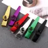 Aluminium Alloy Metal Kazoo Instruments Learn Easily Diaphragm Mouth Kazoos Wear-resistant Detachable Musical Instruments Flutes Aluminium Alloy Metal Kazoo Instruments Learn Easily Diaphragm Mouth Kazoos Wear-resistant Detachable Musical Instruments Flutes