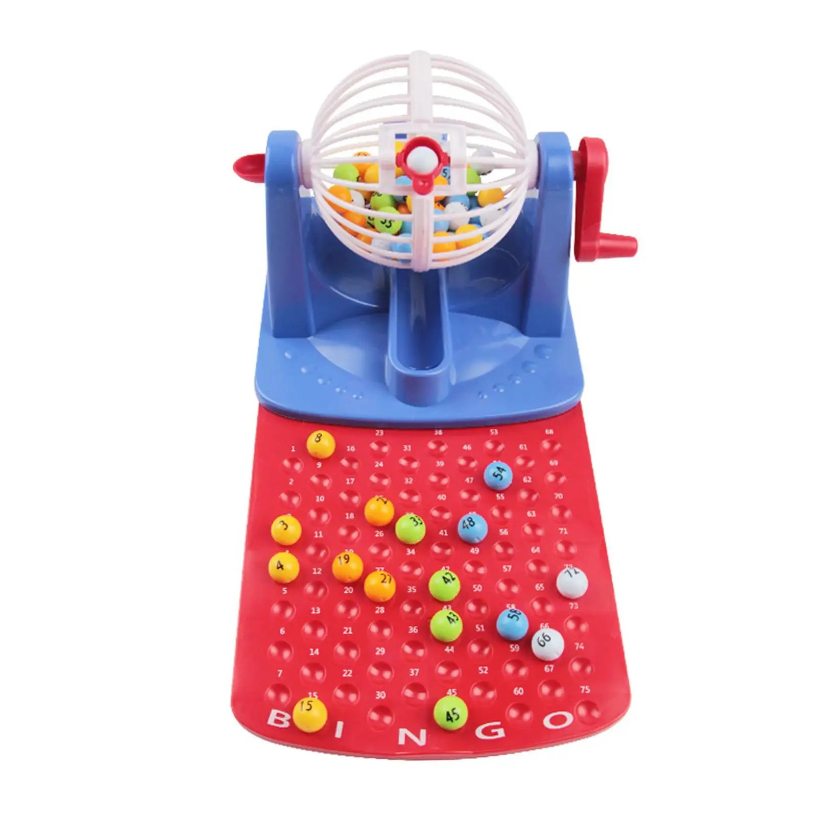 Traditional Bingo Lotto Game, Bingo Machine Toy, Portable Lucky Ball Machine Fortunate Number for Home Bar Travel Adult Group