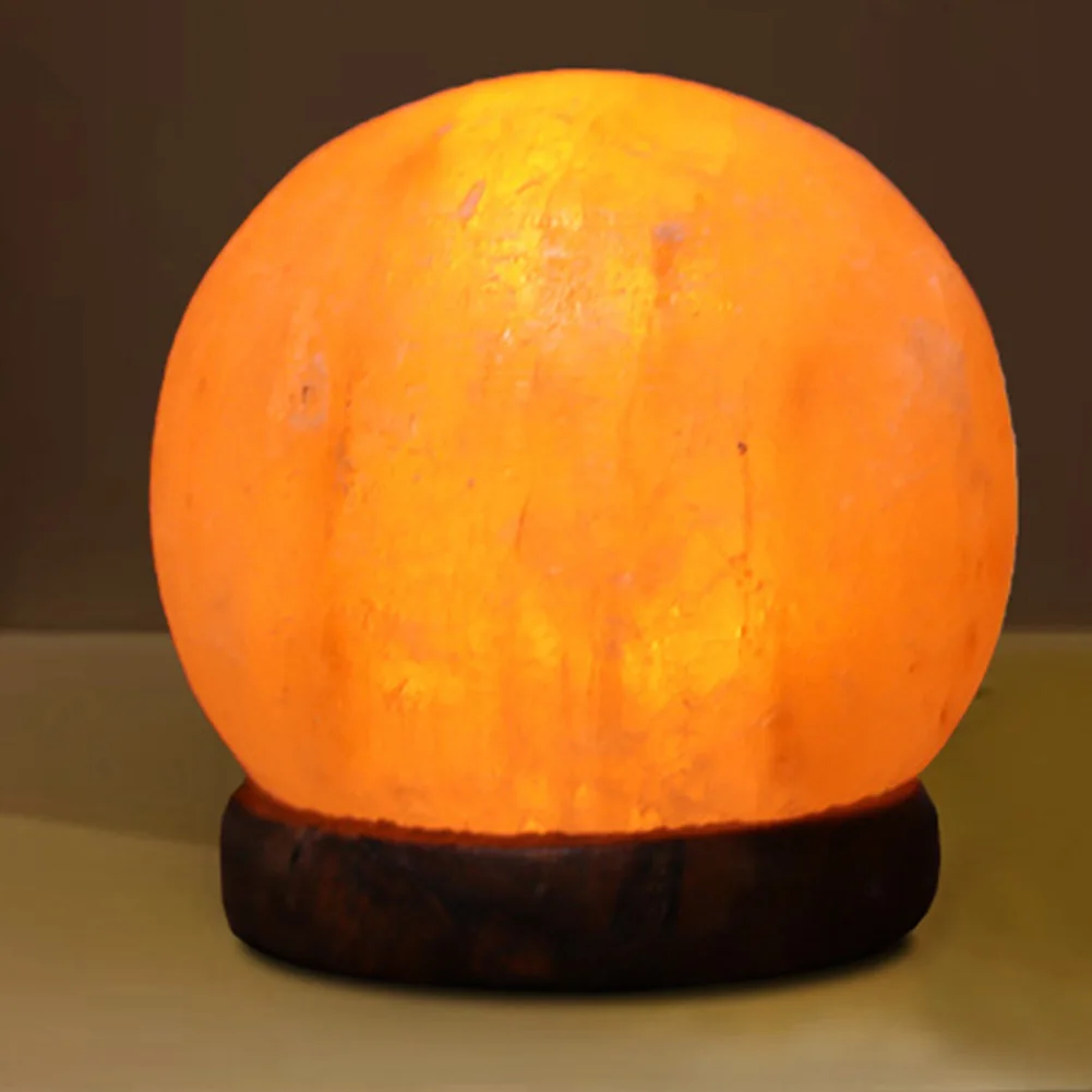 Lampe à cristaux de sel Himalaya - Lumière ambrée naturelle 