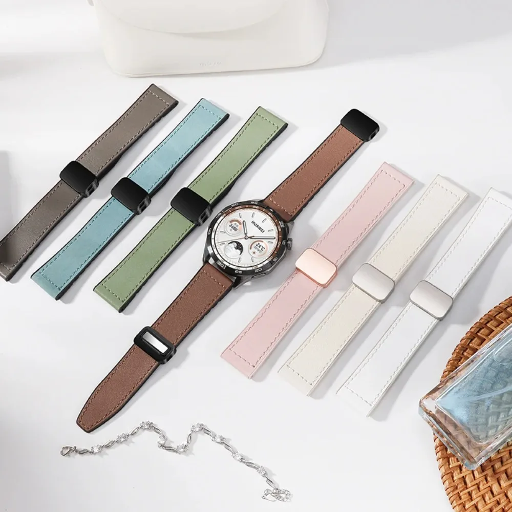 Enhanced Silicone-Leather Hybrid Strap - 22/20mm Versatile Bracelet Band