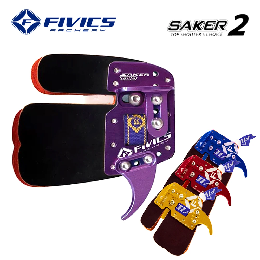 Fivics Saker 2 Archery Finger Guard Cordovan Leather Finger Tab