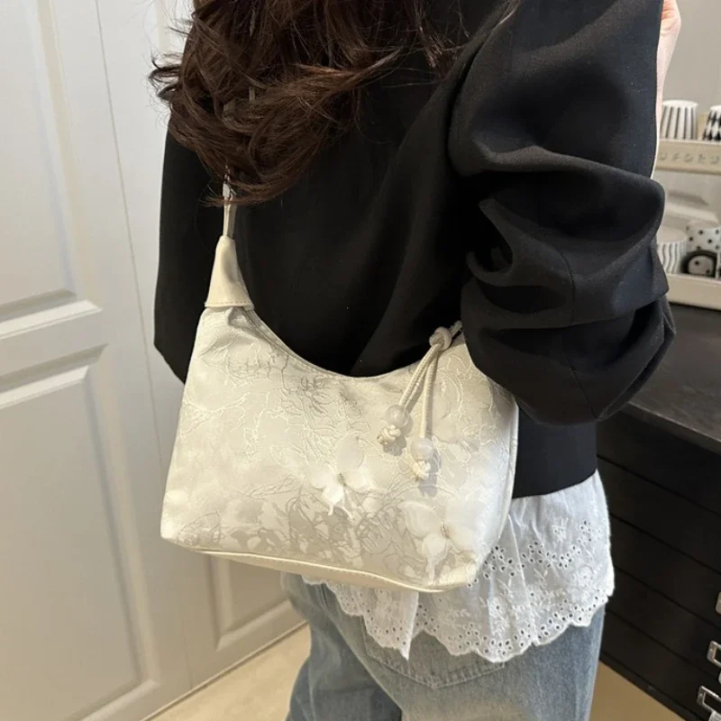New Chinese Style Fine Embroidery Ladies Handbags 2026 Summer Fashion Shoulder Bag Crossbody Daily Party Tote Handbag For Women