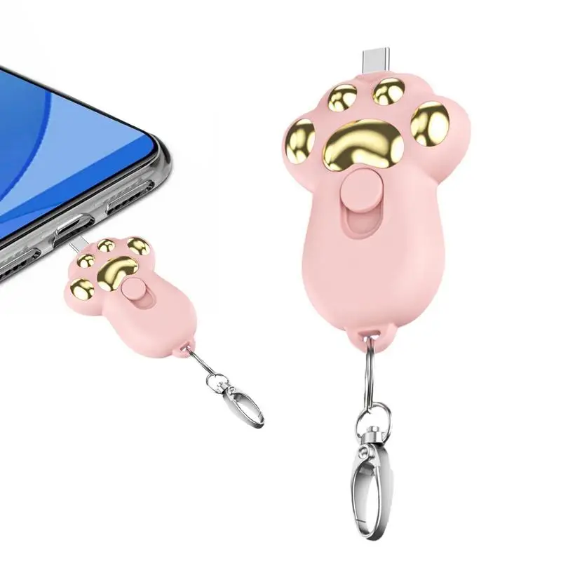 

1500mah Keychain Portable Charger Fast Charging Backup Power Bank Travel Keychain Compact Charger for Smartphones Mobile Phones