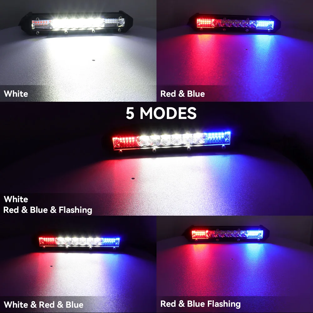 초슬림 작업등 바 7인치 LED 콤보 4x4 LED 라이트 바 (오프로드 트랙터 보트 4WD 4x4 트럭 ATV 스포트라이트 사이드 라이트)
