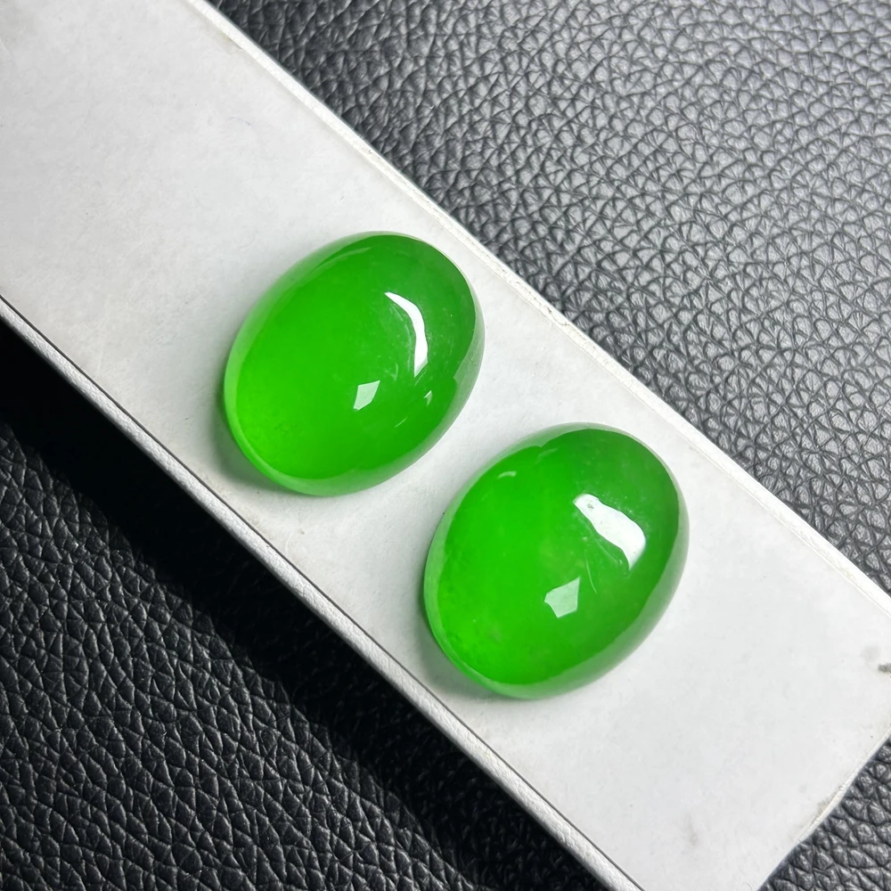 Meisidian Natural Burma Jadeite Treatment 20x25 Flatback Myanmar Jade