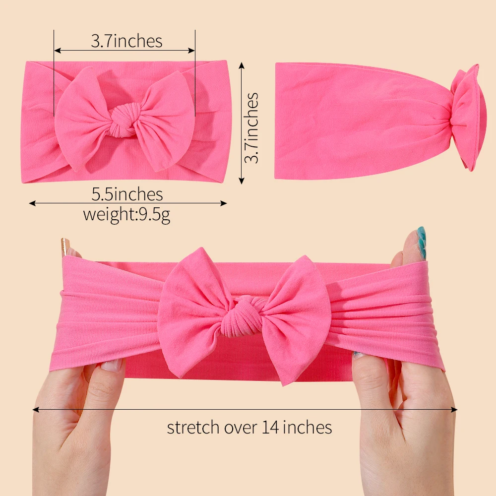 Baby Bowknot Hairband Headband Kids Girls Elastic Turban Headwear Kids Hair Accessories hair bands hair accessories hair headband accessories baby headband set