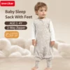 INSULAR Baby Soft Sleep Sack With Feet Infant Sleeveless Sleeping Bags Children's Homewear Premium Cotton 2-Way Zipper4 Seasons 1