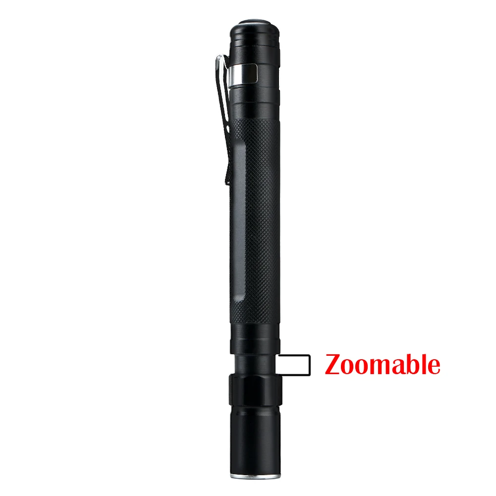 2000lm LED Flashlight mini Medical Handy Pen Light LED Torch Lamp With Stainless Steel Clip Pocket Led Flashlight led flashlight,mini flashlight,led flashlights,mini led flashlight,led torch light