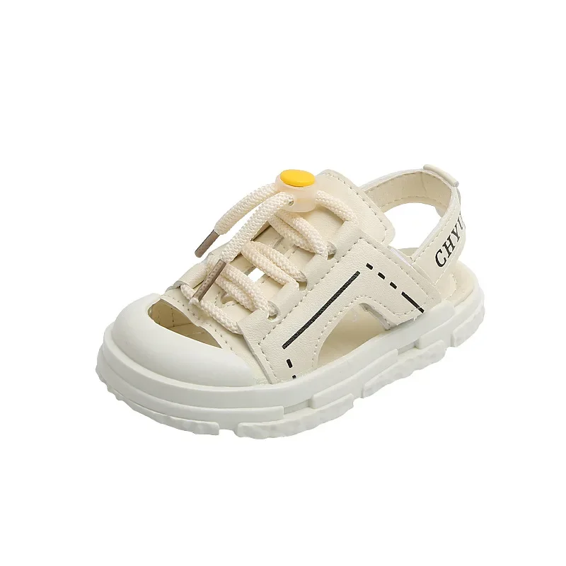 Size 22-31 Summer Baby Sandals Toe-protection Boys Beach Shoes Kids Girls Sport Sandals Soft Bottom Toddler Shoes Sandalias 1-6y 5
