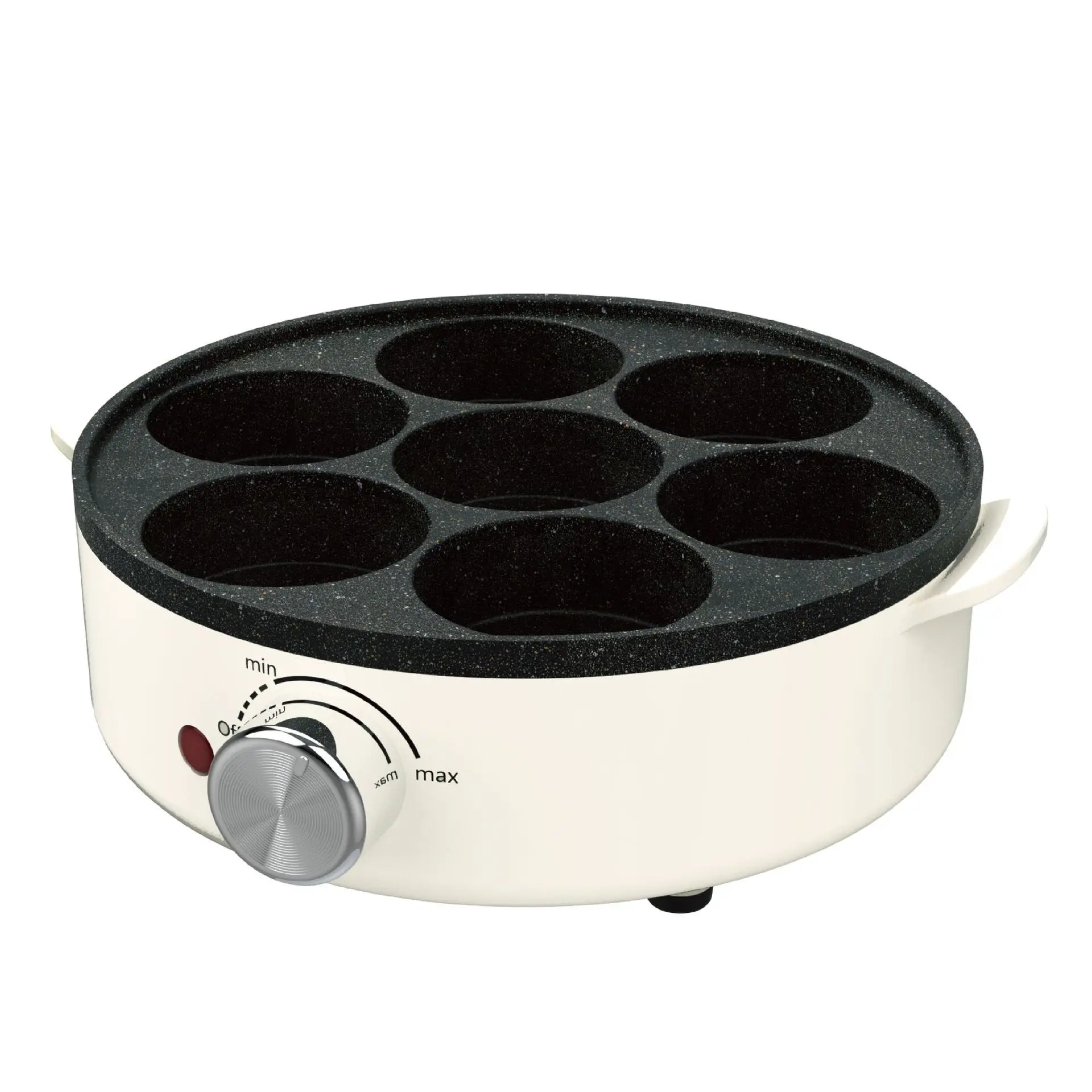 Fried Egg Hamburger Pancake Pan Grill Electric Baking Pan Electric Frying Pan Non-stick Seven Hole Breakfast Machine 5