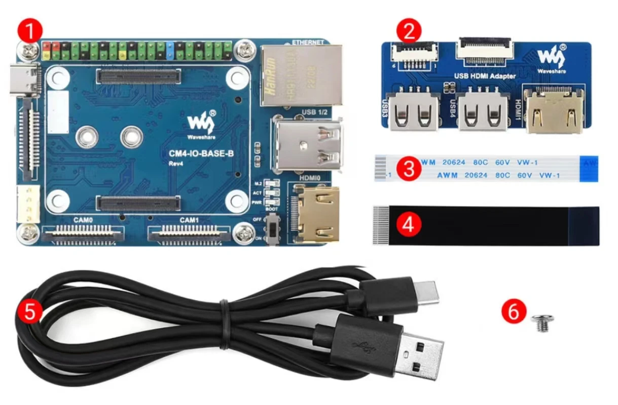 Mini Base Board A/B/C Designed for Raspberry Pi Compute Module