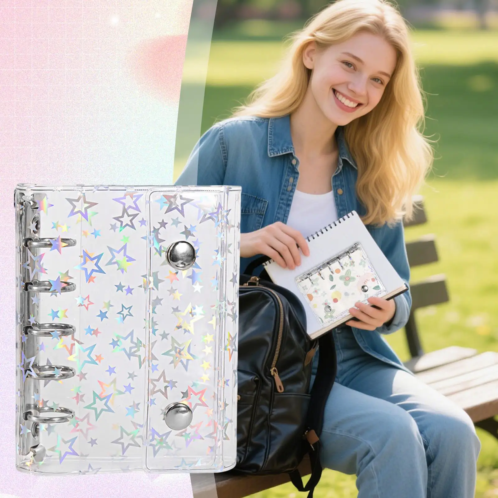 바인더 커버 휴대용 주최자 폴더 가족 학생을위한 사무실 바인더 폴더 교사 학교 통근 야외 실내 여행