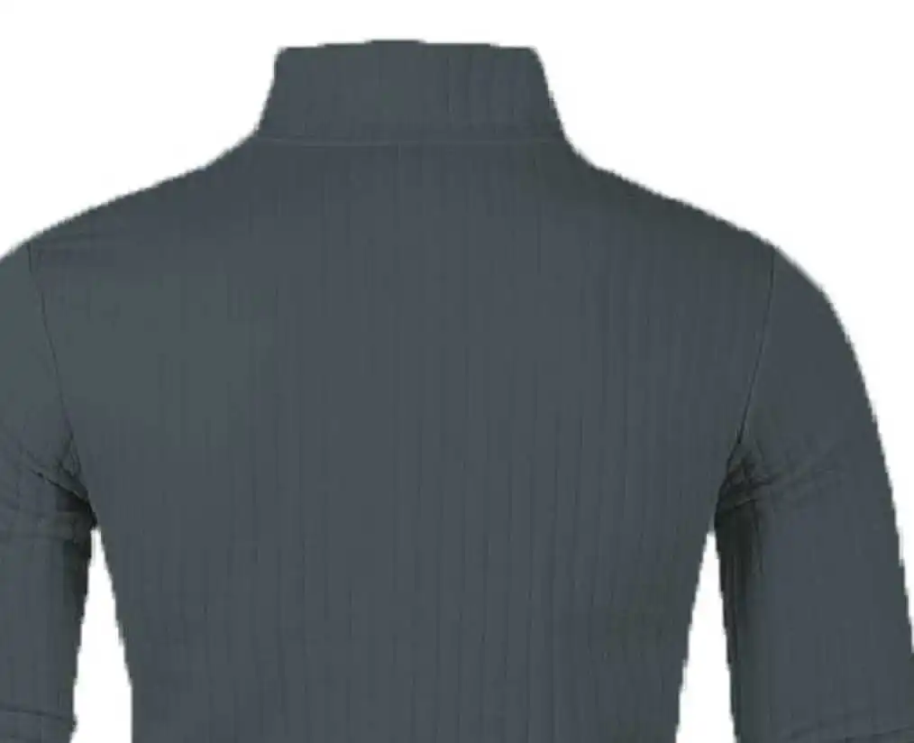 Turtleneck Sweater Basic Sweater Men's semi-turtleneck zipper sweater for Fall/Winter