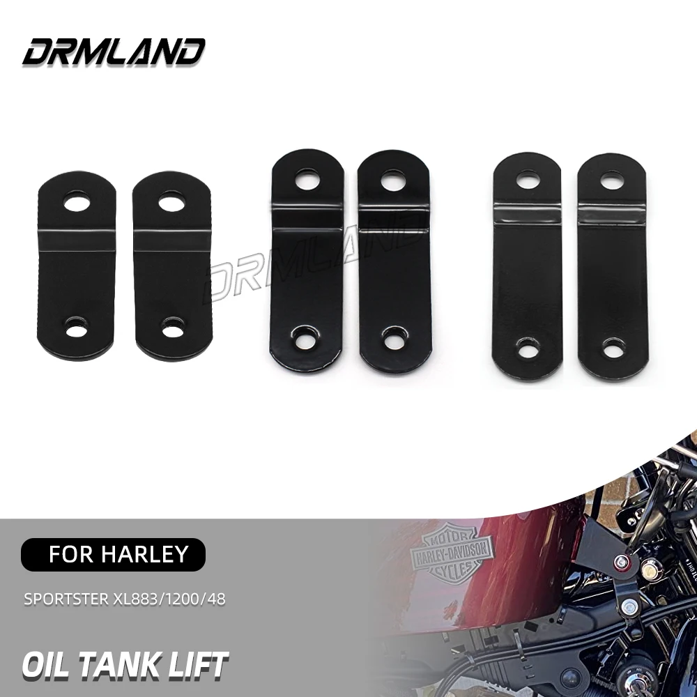 Per Harley Xl883 Xl1200 X72 Forty Eight X48 Dyna Modelli Moto Oil Gas Fuel Tank Lift Kit Riser Staffa Di Estensione Superiore