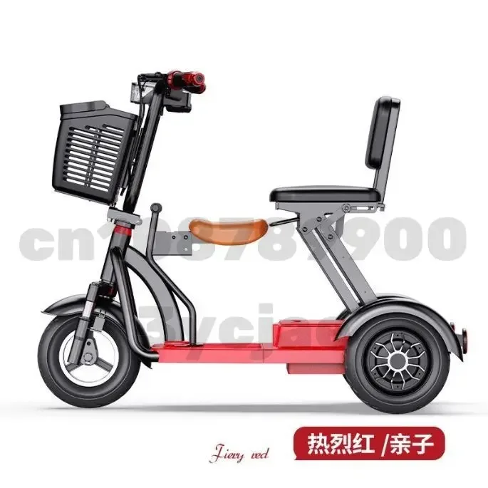 Elderly Scooter Electric Tricycle Battery Car Can Lift Chargable Lithium Battery Foldable and Portable Adult Electric Motorcycle 4