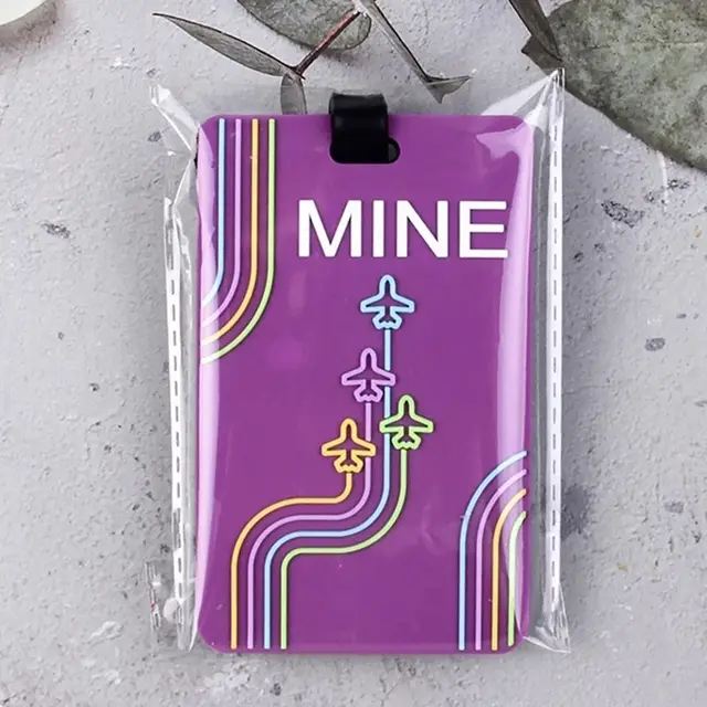 6 Targhette Per Valigia In Alluminio - Con Anelli In Acciaio, 6 Colori Diversi - Foto 7