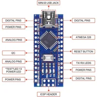 Mini / Type-C / Micro USB Nano 3.0 with The Bootloader Compatible Nano Controller for Arduino CH340 USB Driver 16Mhz ATMEGA328P - Image 6