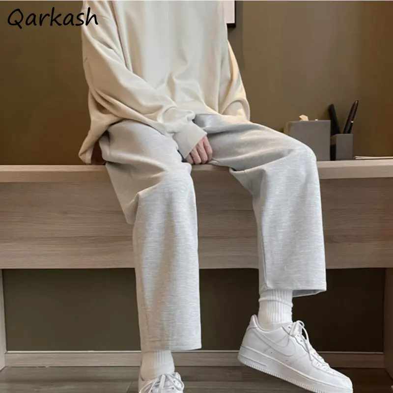 

Casual Pants Women Baggy Teens Unisex Clothes Simply Pantalones Korean Fashion Trousers Students All-match Minimalist Sweatpants