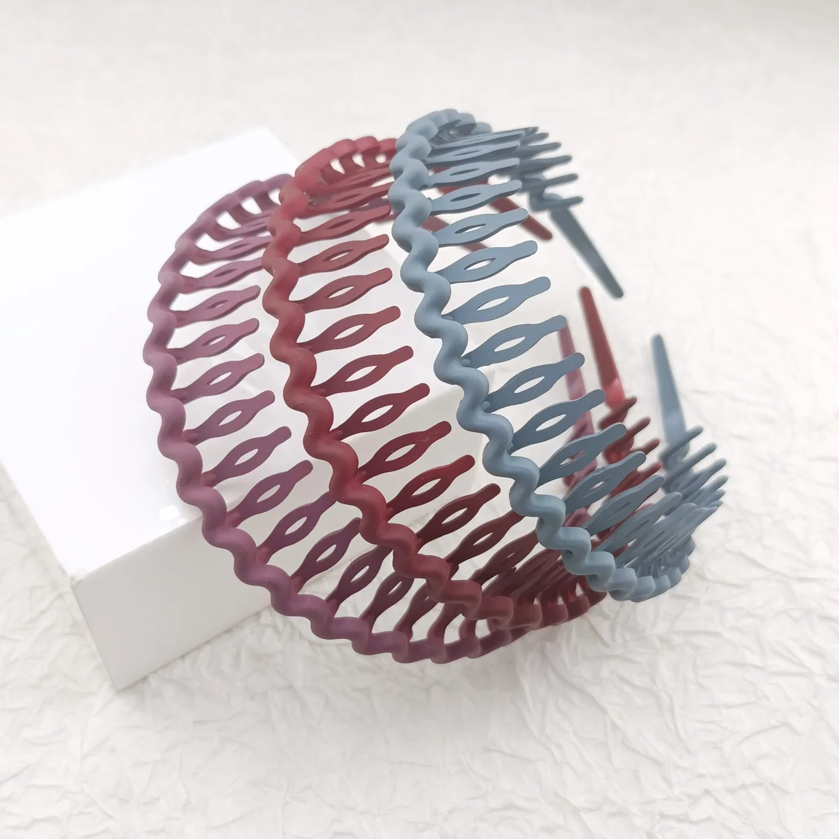 Hair Clip Frosted Color Headband Women's Non-slip Band Teeth Simple Pressure Headband Face Headband Hair Accessories 2