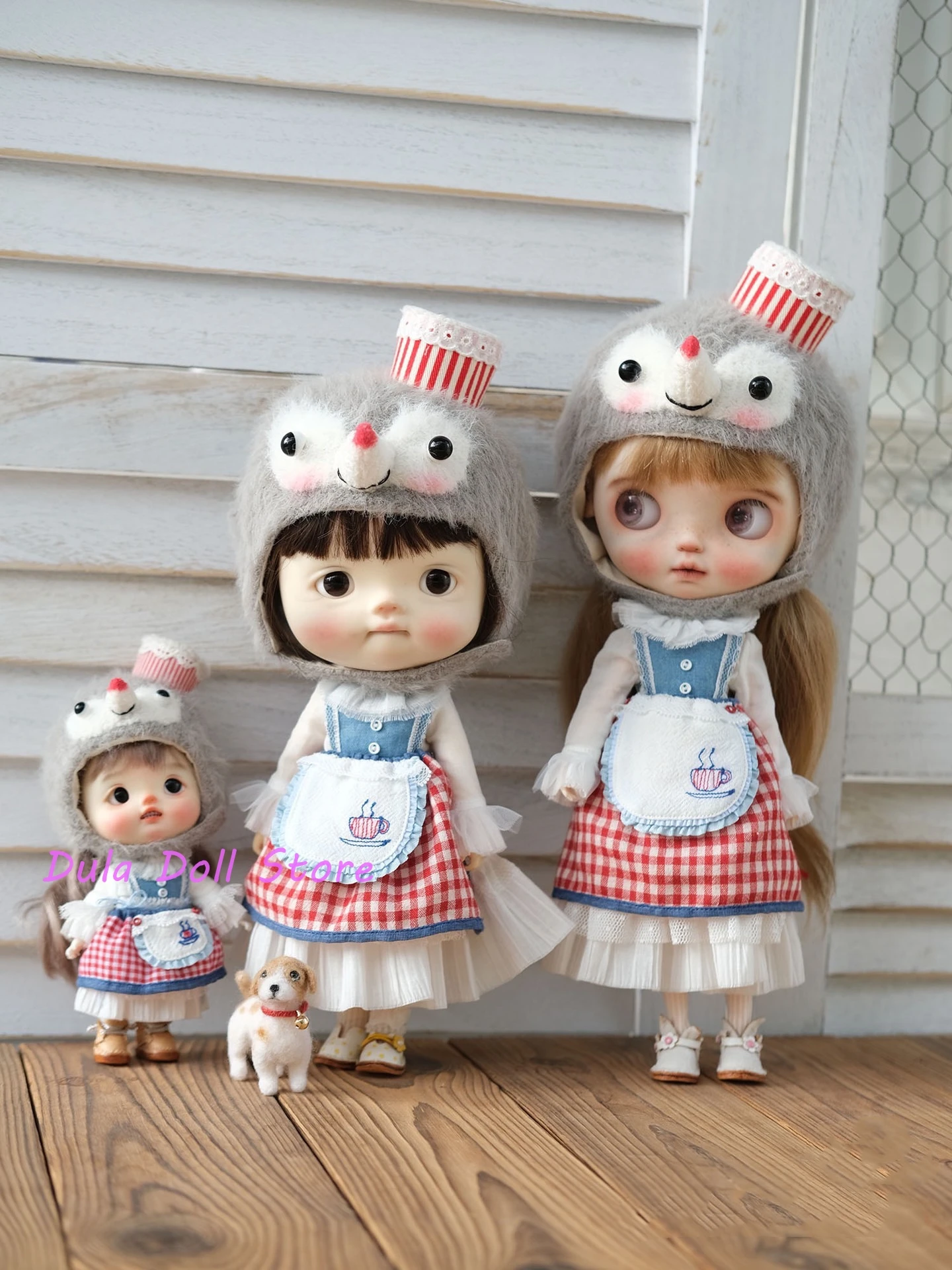 

（New Arrivals Special）Dula Doll Clothes Dress Little mole embroidery set Blythe ob24 ob22 Azone Licca ICY JerryB 1/6 Bjd Doll