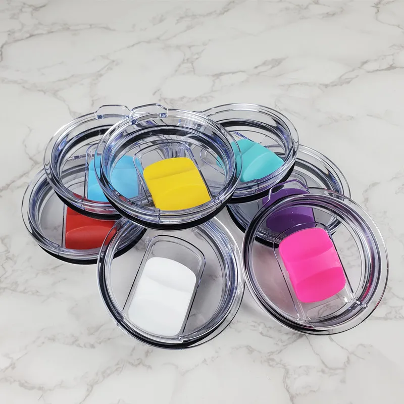 Cup Lid Replacement 20 30Oz Tumbler Lid for YETI 20 Oz Tumbler Spill Proof with Magnetic Slider Switch