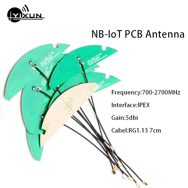 

NB-IoT module internal PCB antenna 2G 3G 4G LTE antenna IPEX IPX U.FL interface RG1.13 7cm cable 5dbi high gain 700-2700MHz