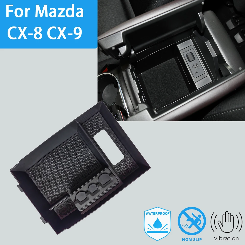 마쓰다 CX-8 CX-9 CX8 CX9 2016 2017 2018 2019 자동차 팔걸이 보관..