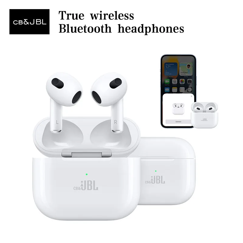 

Original CBJBL For AirPods 3 Wireless Earphone Bluetooth Headphones Dynamic Head Tracking For iphone animation display function