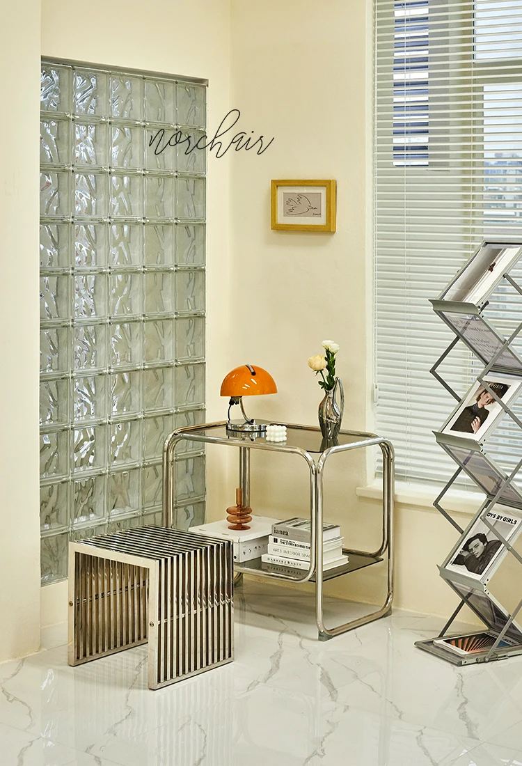 Description Picture 2 of itemNordic Stainless Steel Chair,Small Stool,Leisure Low Stools,Customized Furniture,Home,Living Room,Entrance,Shoe Changing,Chairs