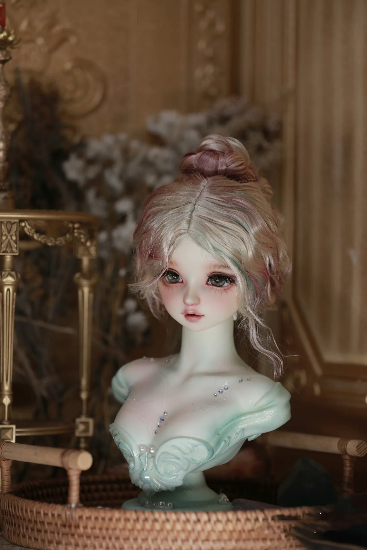 

Модная Высококачественная кукла 1/3 BJD, искусственные волосы, мохеровый парик для укладки, Королевский Благородный парик, бесплатная доставка