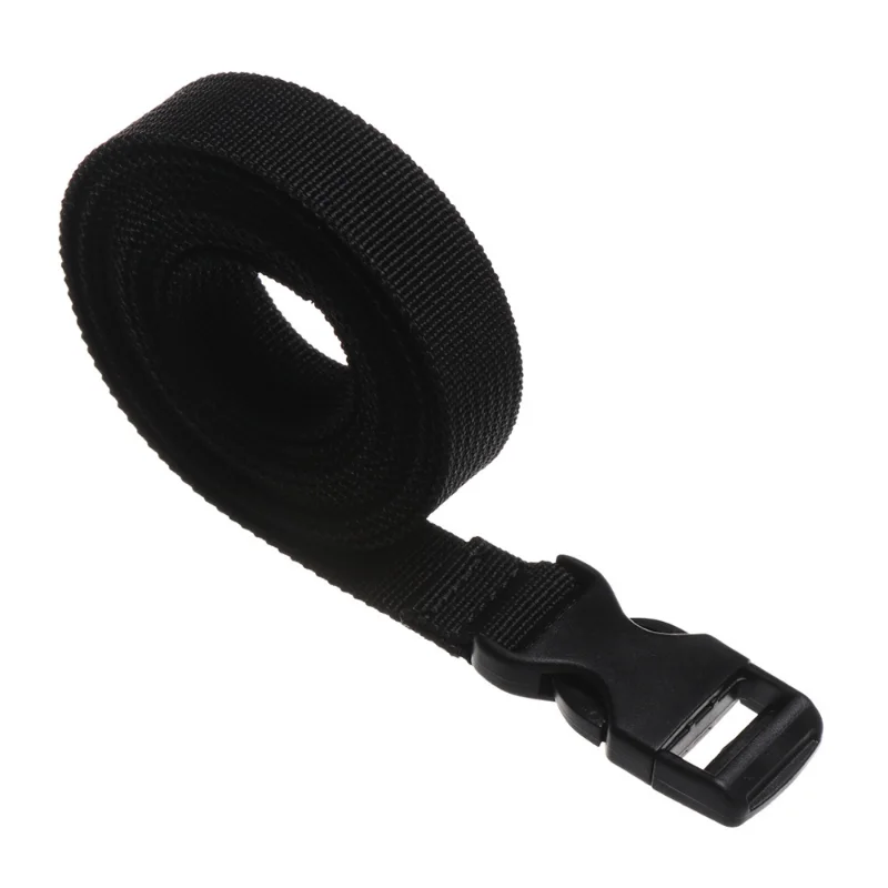 Description Picture 5 of item0.5-3M Black Durable Nylon Travel Tied Cargo Tie Down Luggage Lash Belt Strap with Cam Buckle Travel Kits Outdoor Camping Tool