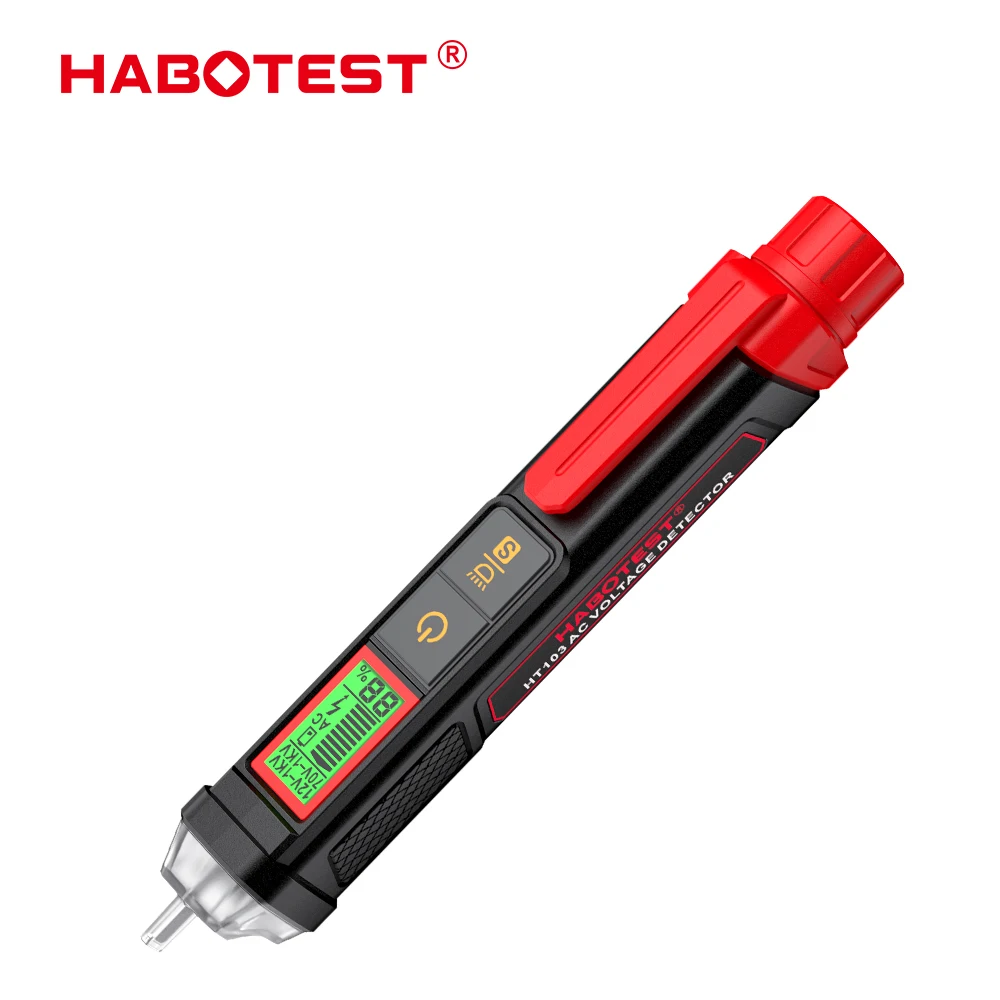 

Детектор напряжения HABOTEST HT103, Бесконтактный умный тестер-ручка, 12-1000 В, электрический датчик тока, тестовый карандаш, Инструмент электрика