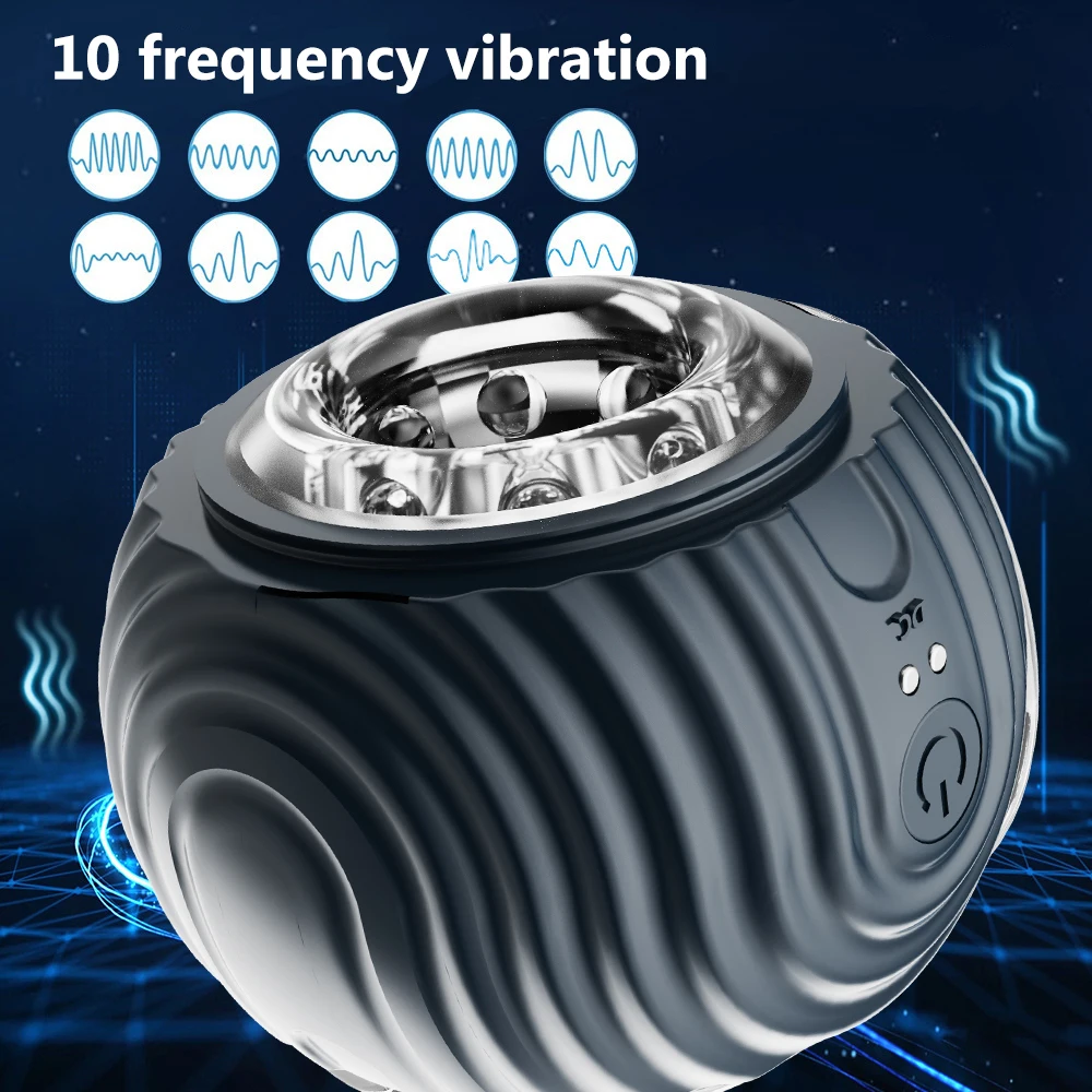 Masturbatore automatico maschile con vibrazione realistica_voghion.com