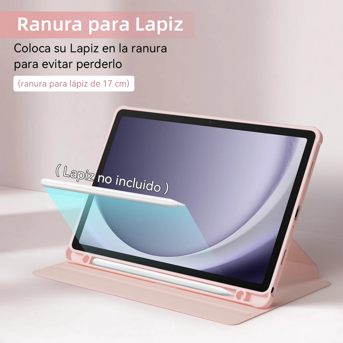 Acrylic 360° Rotating Tablet Case with Pencil Holder