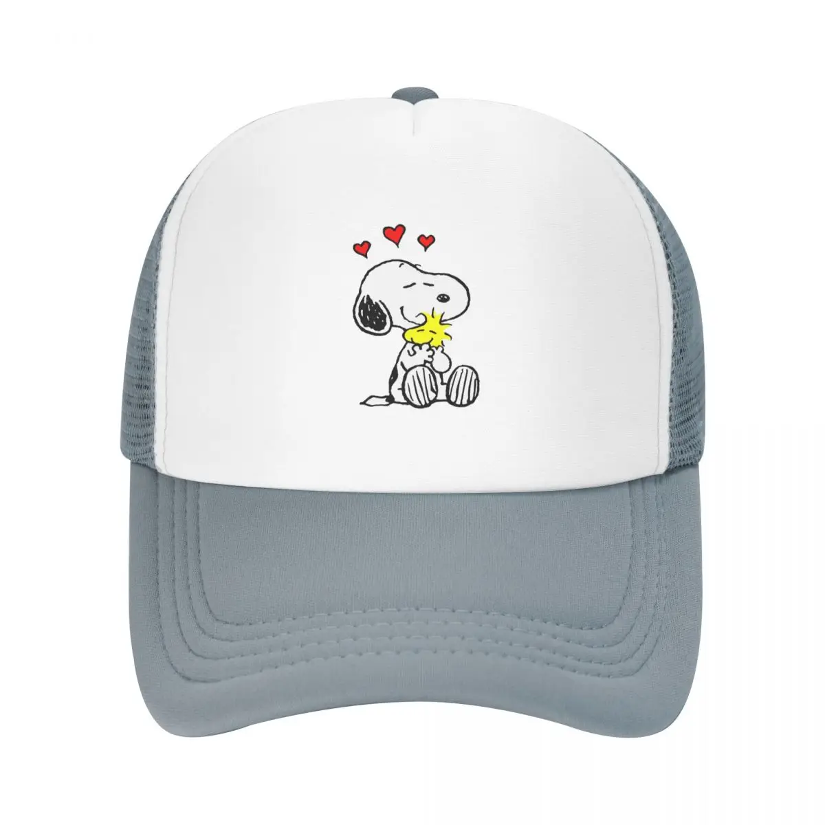 

Модная бейсболка Snoopy с надписью Love для женщин и мужчин, регулируемая бейсболка с изображением собаки, Спортивная Кепка-тракер
