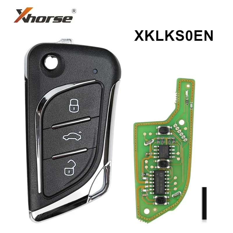 

1/2/5/10 шт. Xhorse VVDI2 XKLKS0EN LEI.KSS стиль (хромирование) дистанционный Автомобильный ключ для VVDI VVDI2 ключ инструмент английская версия