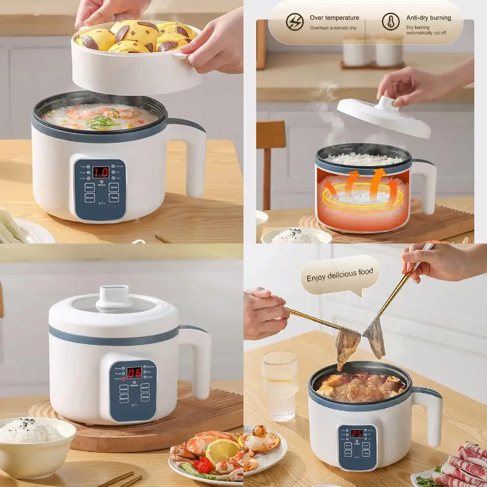 Mini Rice Cooker Household Multicooker Single/Double Layer Rice Cooker Auto Appliances