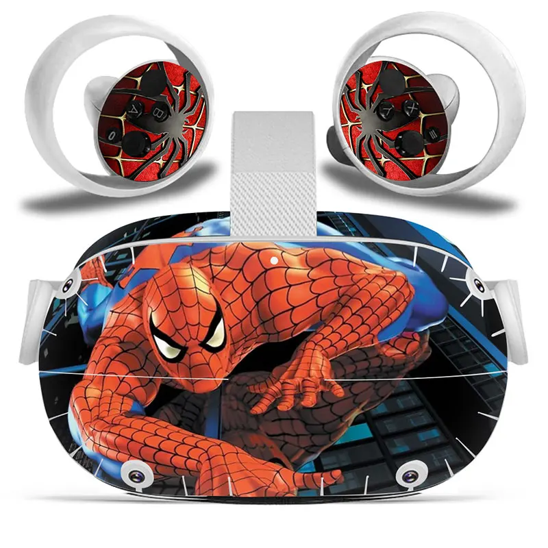 Marvel Iron man Vinyl Skin Sticker for Oculus Quest 2 VR Sticker Headset Virtual Reality Decals Protective PVC Skin 