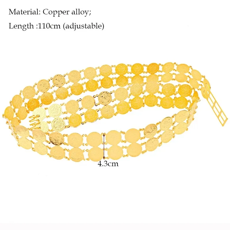 Coin Belt Kurdistan Wedding Jewelry Women Party Favors Body Accessories for Women Womens Belts for Party Dress Moroccan Bride