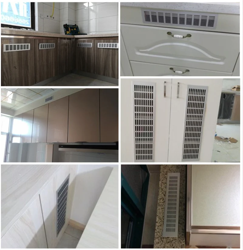 60/100/150mm Vents Perforated Sheet Aluminum Air Vent Ventilator Grille Cover for Closet Shoe Air Conditioner