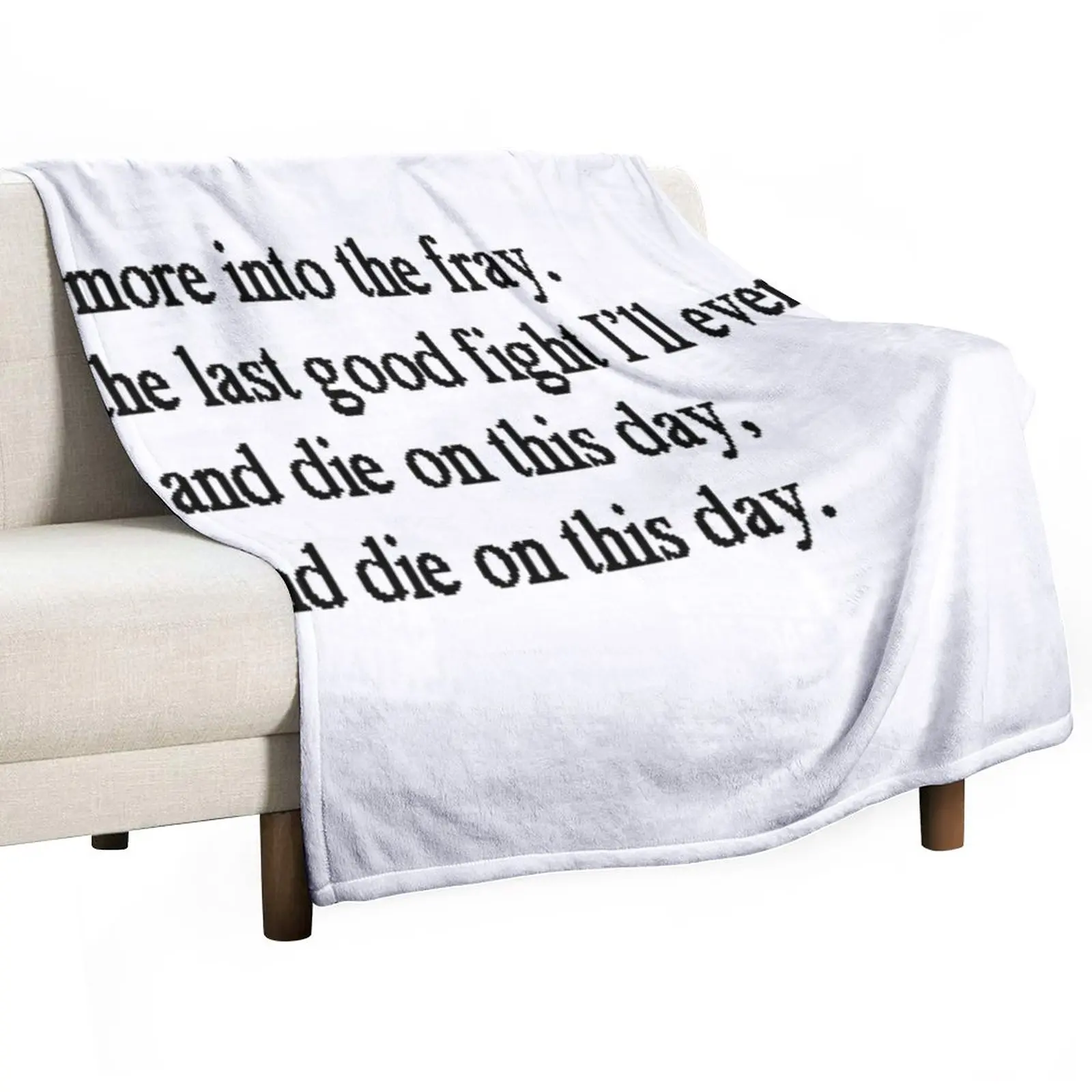 

The Grey Quote Throw Blanket Hairy Blanket blankets and throws