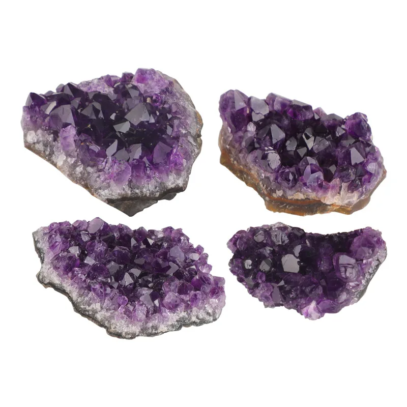 10-40g 1PC Amethyst Geode Natural Crystal Quartz Stone Specimen Mineral Decorative Bulk Irregular Shape Raw Stone Home Decor 6