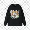 23point5 MilkLove Same T-shirt Washed with Old Cartoon Print, Loose and Fashionable Couple's Top, Hoodie  Milk Pansa 6