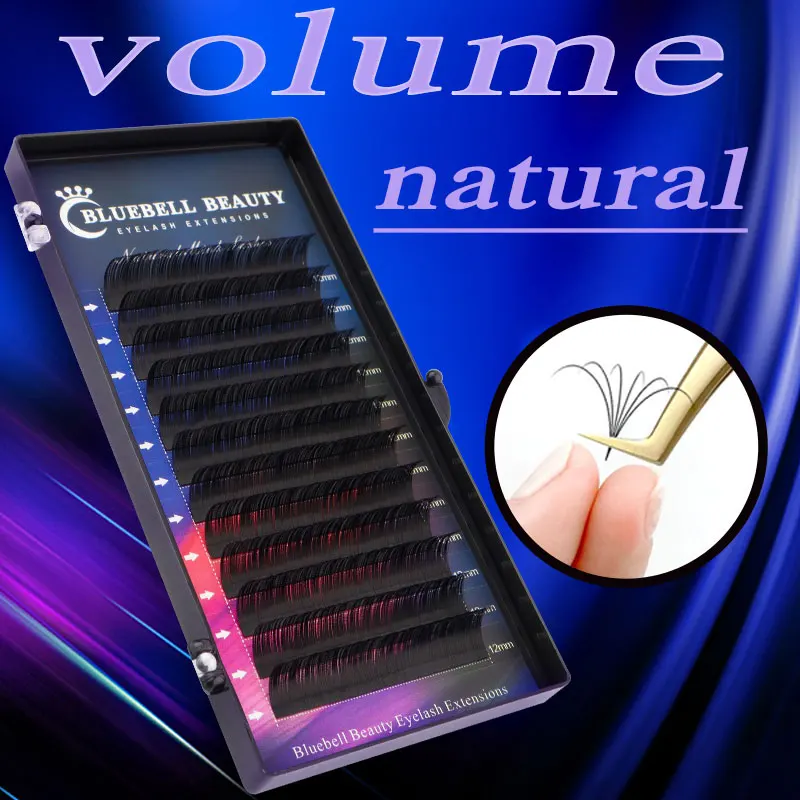

Bluebell Beauty 0.07-0.15 Extension Eyelash Supplies Mink 8-15mm Cilios Hybrid Set Natural Lash Extension 12Lines