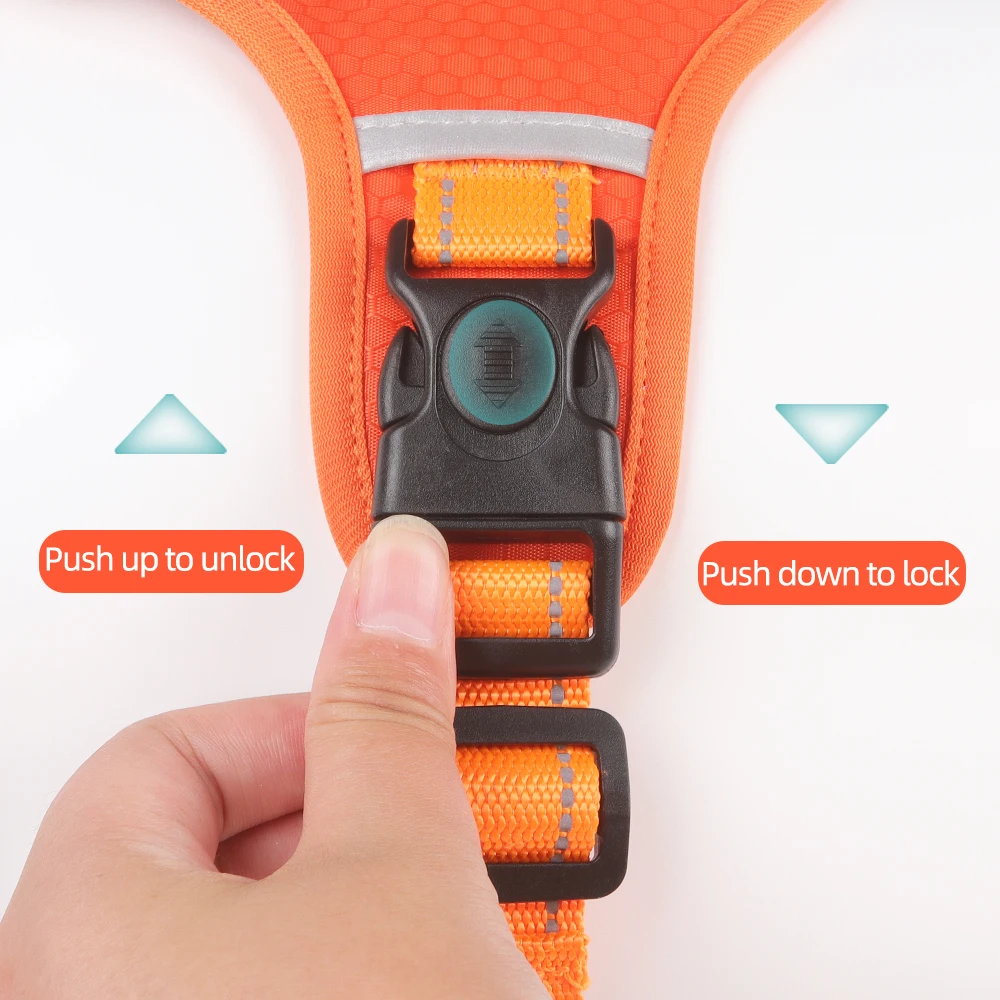 Dog Harness No Pull Large Adjustable Reflective Vest For Small Medium Dogs Outdoor Travel French Bulldog Accessories dog harness